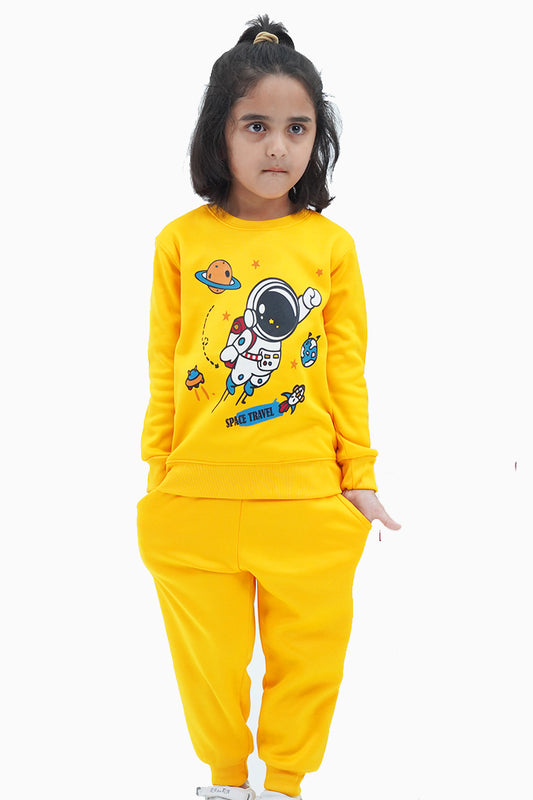 Girls Yellow Space Travel