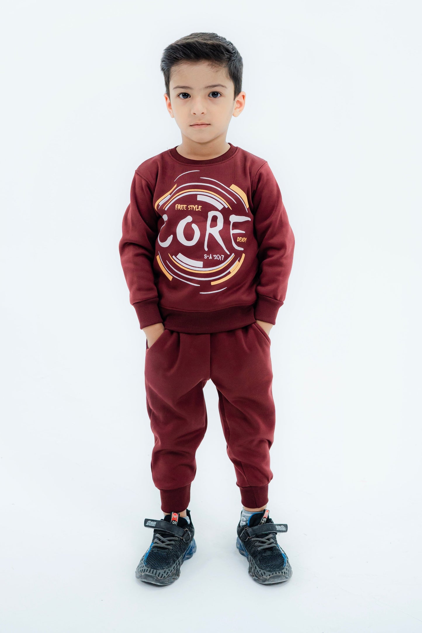 Boys Maroon Core Tracksuit